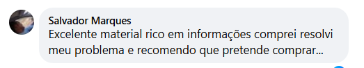 Print da conversa do cliente Salvador Marques — depoimento real após resolver o problema